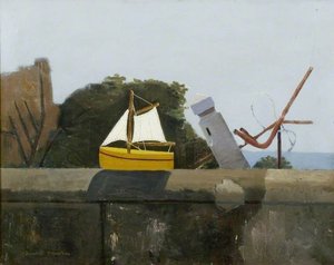 Toy Boat At Selsey — Kenneth Rowntree