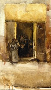 Figure In A Doorway — James Abbott Mcneill Whistler