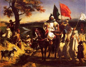 Moroccan Chieftain Receiving Tribute — Eugène Delacroix