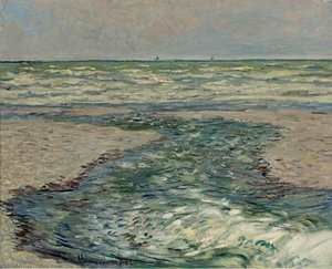 A Pourville-i Tengerpart, Alacsony Vízállás — Claude Monet