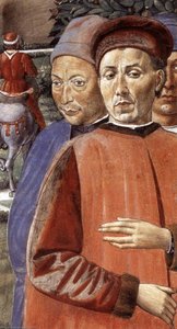 St Augustine Departing For Milan (detail) — Benozzo Gozzoli