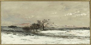 La Neige — Charles-françois Daubigny