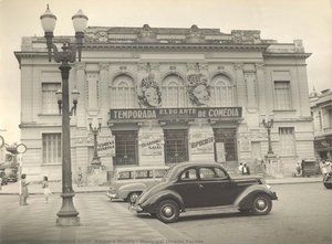 Municipal Theater Facade — Unidentified Artist, Harper's Weekly
