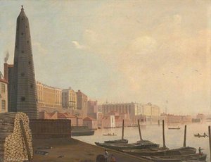 View Of Somerset House Looking Downstream From The York Water-tower — Samuel Scott