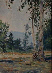 Wayside Eucalyptus, (painting) — Mary Agnes Yerkes