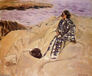 Marguerite Kallioil, Étretat Õli Kangal Erikoostumus — Henri Matis