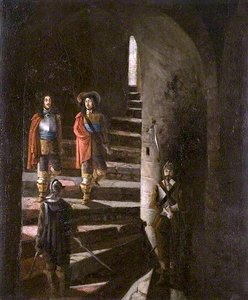 Lucas And Lisle Descending The Great Stair, Colchester Castle — Harry Becker