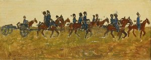 Hussars On Maneuver, George Hendrik Breitner, C. 1880 - C. 1923 — George Hendrik Breitner