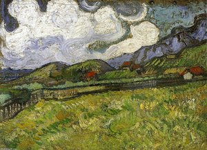 Campo De Trigo Atrás Do Hospital São Paulo Com Um Semeador — Vincent Willem Van Gogh