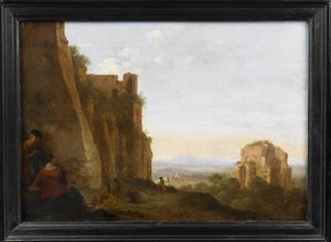 Paysage, Environs De Rome — Cornelis Van Poelenburch