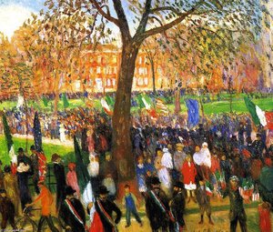 Parade, Washington Square — William James Glackens