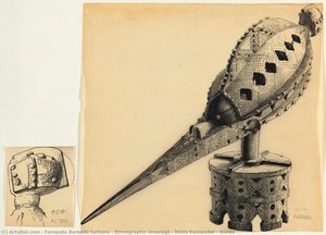Ethnographic Drawings - Ninte Kamatchol & Nimba — Fernando Barbedo Galhano