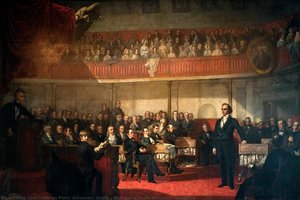 Webster's Reply To Hayne, (painting) — George Peter Alexander Healy