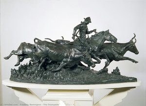 The Stampede — Frederic Remington
