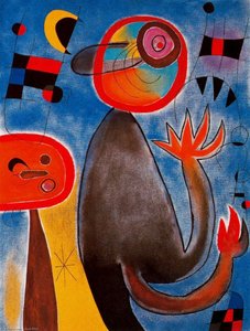 Le Scale Attraversano L'azzurro Come Ruota Di Fuoco — Joan Miró