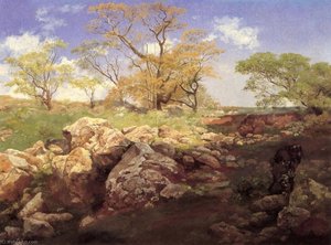 Ladera De Las Montañas De Tepotzotlán — José María Velasco