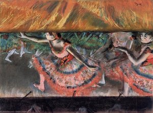 Coborîrea Cortinei — Hilaire-germain-edgar Degas