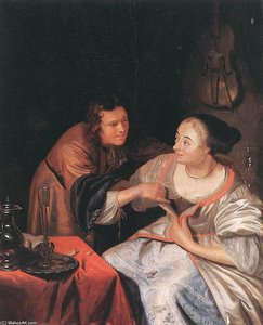 Carousing Couple — Frans Van Mieris