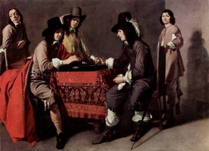 Backgammon Players — (brother) Antoine Le Nain