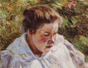 Girl In The Sunlight — Viktor Elpidiforovich Borisov Musatov