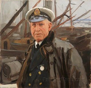 The Skipper, Captain William Lyons, Hmt 'semiramis' — Sir John Lavery