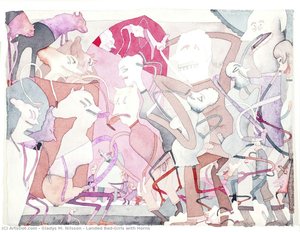 Landed Bad-girls With Horns — Gladys M. Nilsson