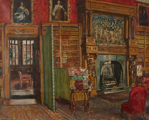 Interior – The Library — Marie Louise Roosevelt Pierrepont