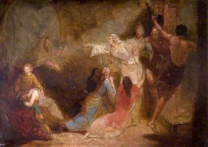 Elgiva Seized By Order Of Archbishop Odo — Sir John Everett Millais