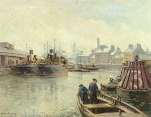 Gray Morning, Clarendon Dock — Maurice Canning Wilks