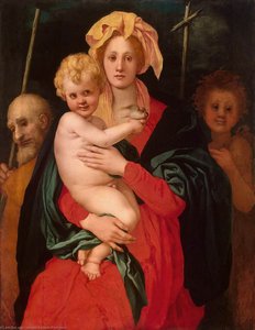 Madonna And Child With St. Joseph And Saint John The Baptist — Jacopo Carucci