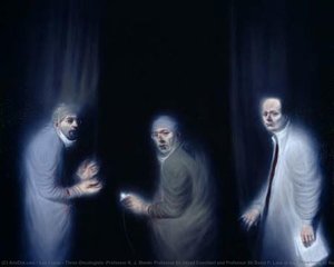 Three Oncologists (professor R. J. Steele, Professor Sir Alfred Cuschieri And Professor Sir David P. Lane Of The Department Of Surgery And Molecular Oncology, Ninewells Hospital, Dundee) — Ken Currie