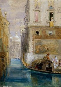 The Gondola, Venice, With Santa Maria Della Salute In The Distance — James Holland