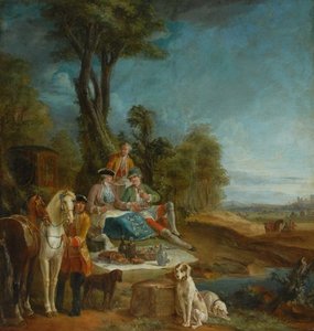 A Hunting Luncheon — Jean-baptiste Oudry