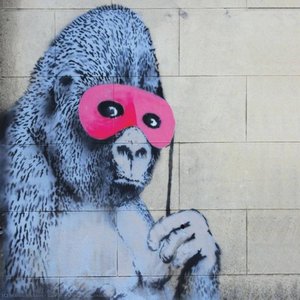 Gorilla Pink Mask — Banksy