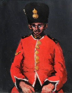 Royal Welchman In Scarlet — John Kyffin Williams