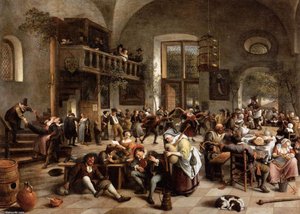 Juerga En Una Posada — Jan Havickszoon Steen