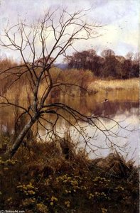 Marsh Marigolds, Paddington Pond — Edward Wilkins Waite