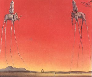 코끼리들, 1948년 — 살바도르 달리