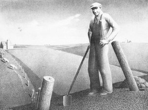 In The Spring — Grant Wood