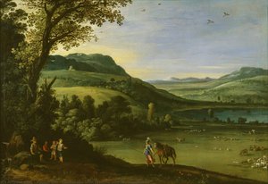 Landscape With Erminia And The Shepherds — Paulus Bril