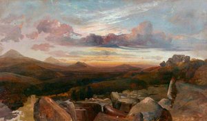 Landscape With Mountains And Rocks — Alfred Clint