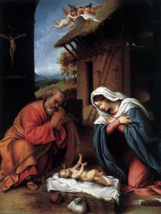 Nativity — Lorenzo Lotto