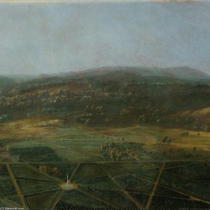 Vue Du Chateau De Fontainebleau — Pierre Denis Martin (dit Martin Le Jeune)
