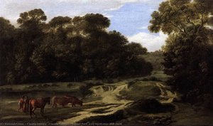 Forest Path With Herdsmen And Herd — Claude Lorrain (claude Gellée)