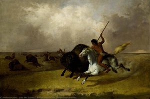Buffalo Hunt On The Southwestern Prairies — Джон Мікс Стенлі