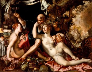 Lot And His Daughters — Joachim Anthonisz Wtewael