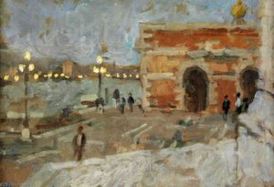 The Dogana, Evening — Bernard Dunstan