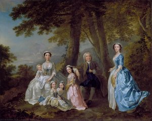 Samuel Richardson, The Novelist (1684-1761), Seated, Surrounded By His Second Family — Френсис Хайман
