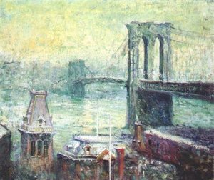 Brooklyn Bridge — Ernest Lawson