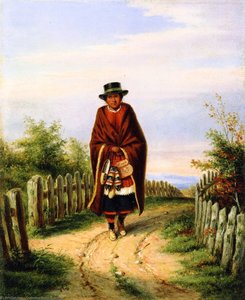 The Indian Moccasin Seller — Cornelius David Krieghoff